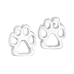 LIONNE DESIGNS<sup>&reg;</sup> Sterling Silver Paw Print Earrings